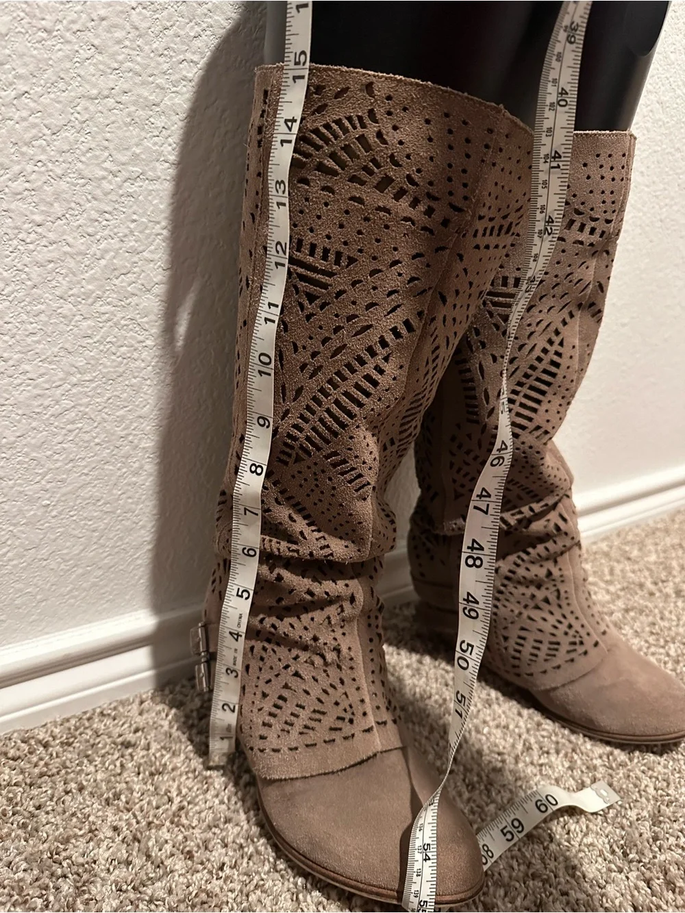 Naughty Monkey Knee Boots - Taupe